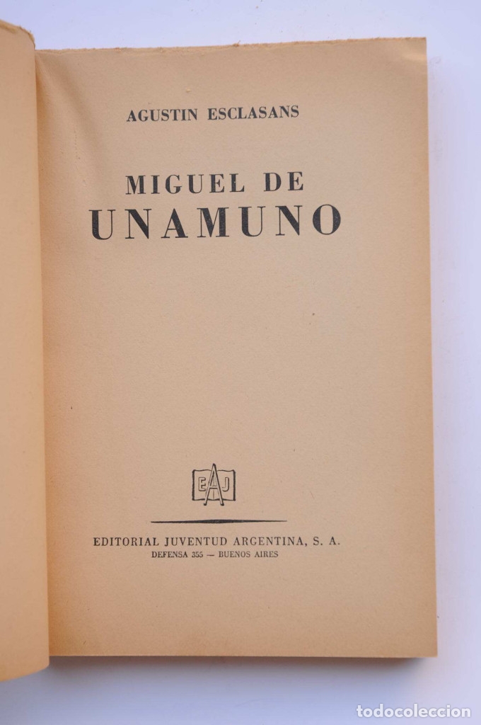 Libros: Miguel de Unamuno - ESCLASANS, Agust&iacute;n - Foto 2