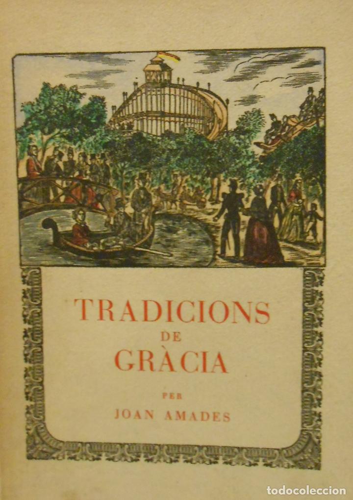 Libros: AMADES, Joan.- - Tradicions de Gr&agrave;cia. - Foto 1