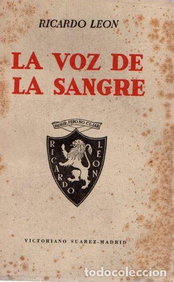 Libros: La voz de la sangre - Leon, Ricardo - Foto 1