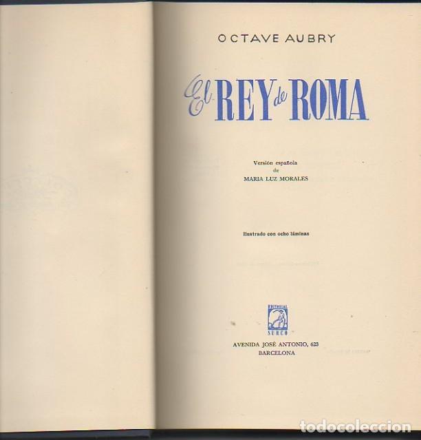 Libros: EL REY DE ROMA. - AUBRY, Octave. - Foto 1