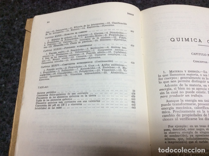 Libros: QUIMICA GENERAL, / ONOFRE MENDIOLA RUIZ -ED. 1963 - Foto 7