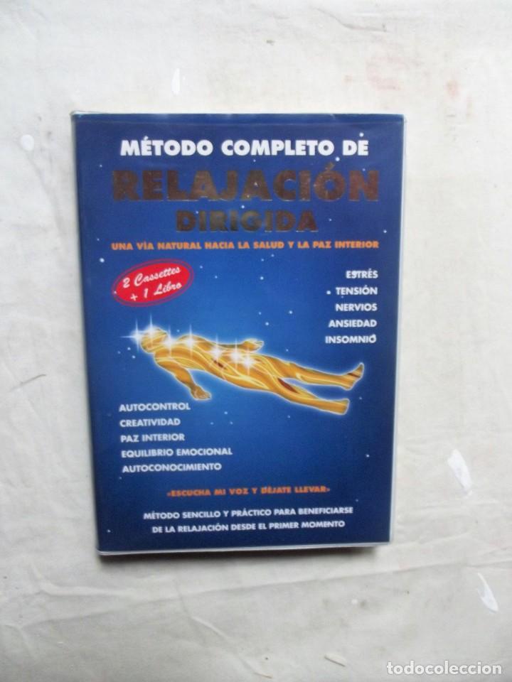 Libros: METODO COMPLETO DE RELAJACION DIRIGIDA 2 CASSETTES Y UN LIBRO - Foto 1
