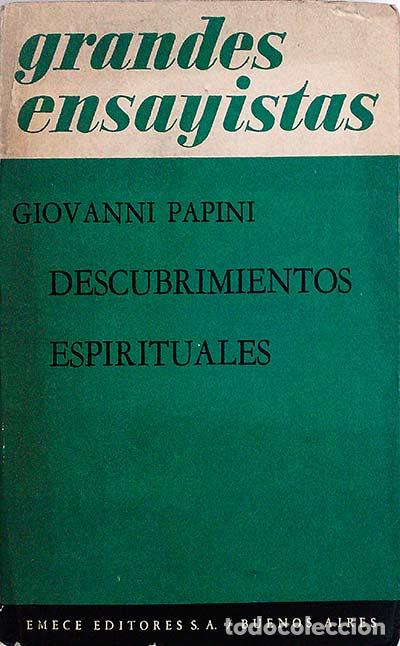 Libros: Descubrimientos espirituales - Giovanni Papini - Foto 1