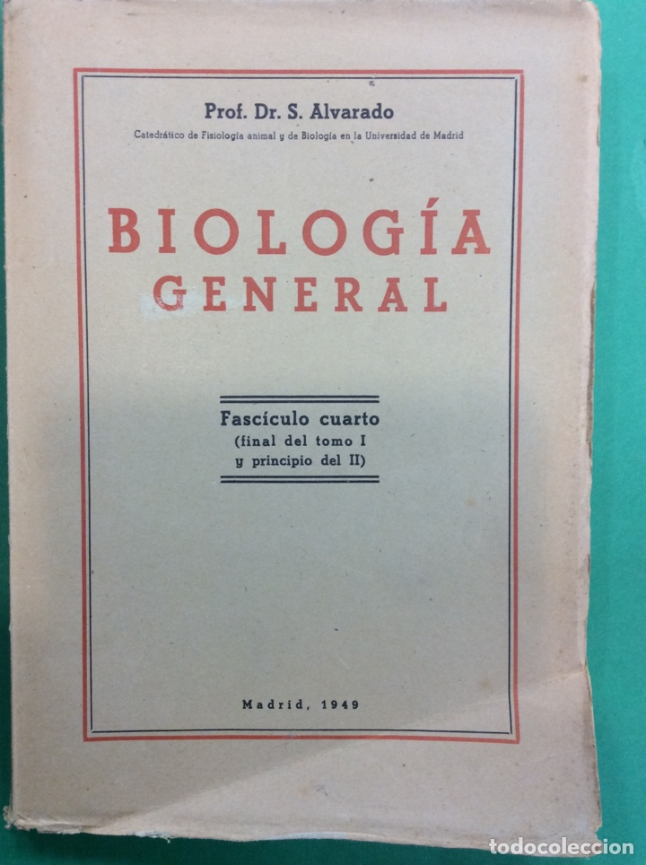 Libros: BIOLOG&Iacute;A GENERAL FASCICULO N&ordm;4 - Foto 1