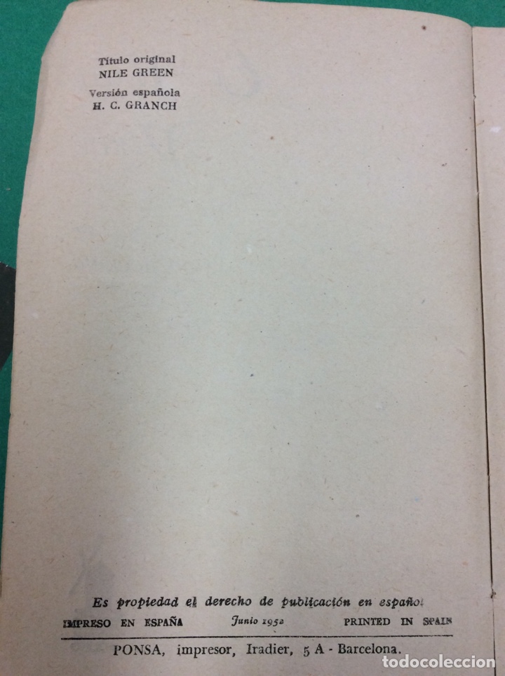Libros: El Nilo Verde - ANNE HOCKING - Julio 1952 - Foto 2