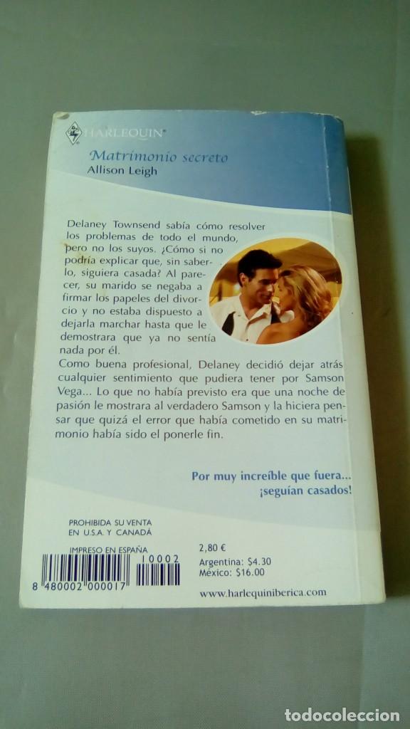 Libros: MATRIMONIO SECRETO.- ALLISON LEIGH - Foto 2