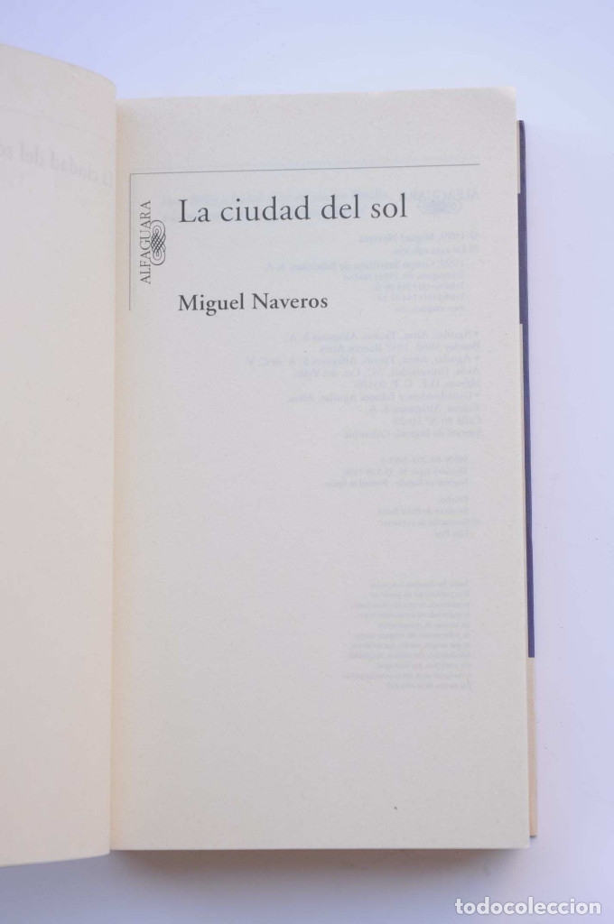 Libros: La ciudad del sol - NAVEROS, Miguel - Foto 2