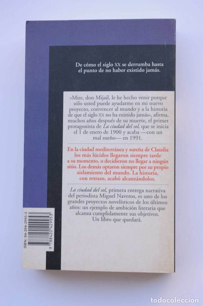Libros: La ciudad del sol - NAVEROS, Miguel - Foto 3