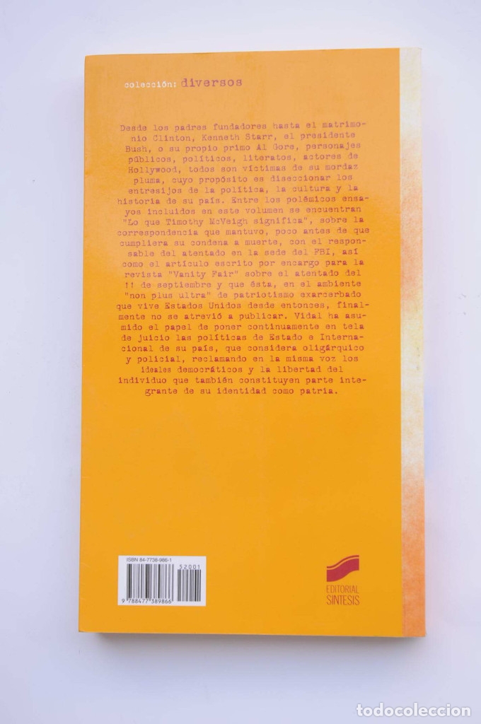 Libros: El &uacute;ltimo imperio. Ensayos 1922-2001 - VIDAL, Gore - Foto 3