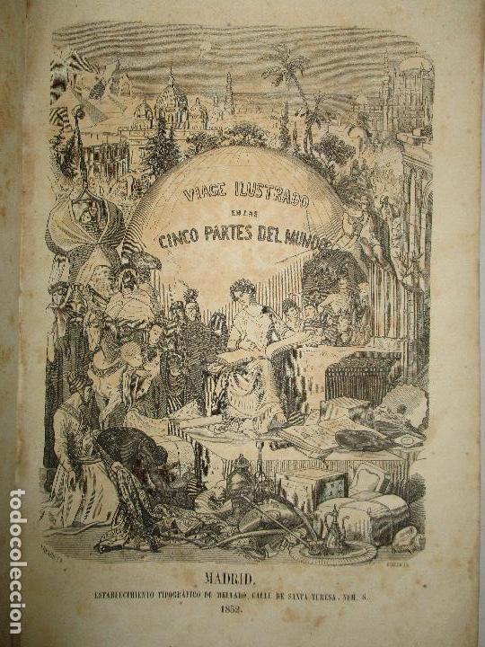Libros: VIAGE ILUSTRADO EN LAS CINCO PARTES DEL MUNDO. - Foto 2