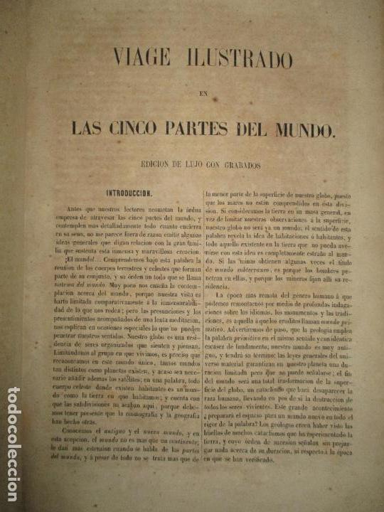 Libros: VIAGE ILUSTRADO EN LAS CINCO PARTES DEL MUNDO. - Foto 3