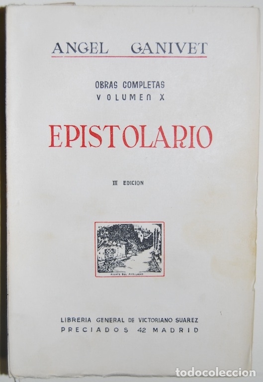 Libros: EPISTOLARIO - GANIVET, Angel - Foto 1