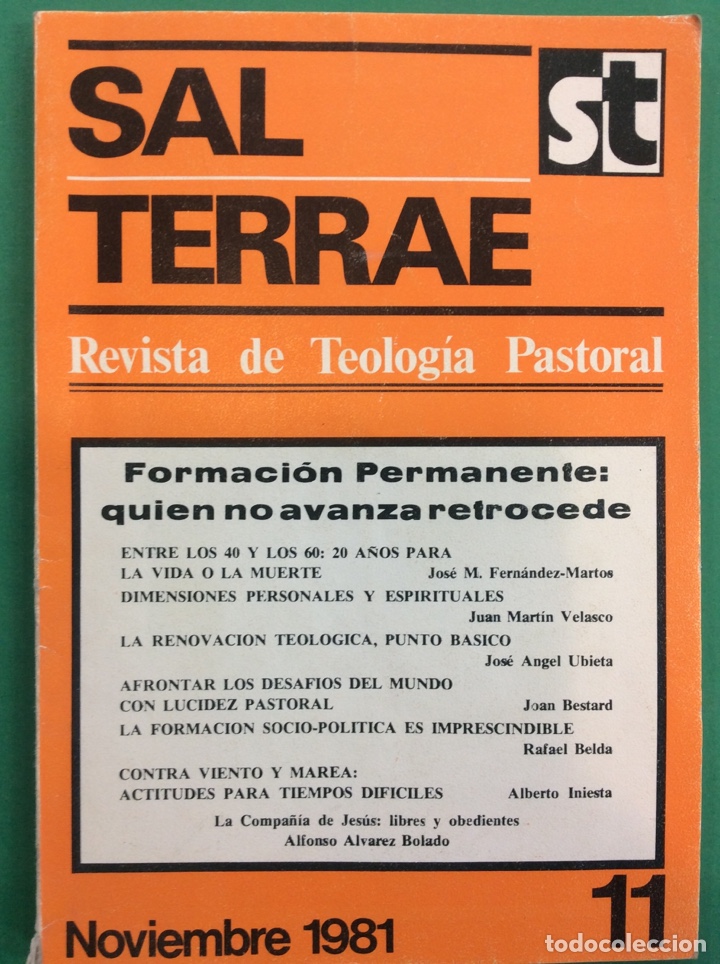 Libros: SAL TERRAE 11 - 1981 - Foto 1