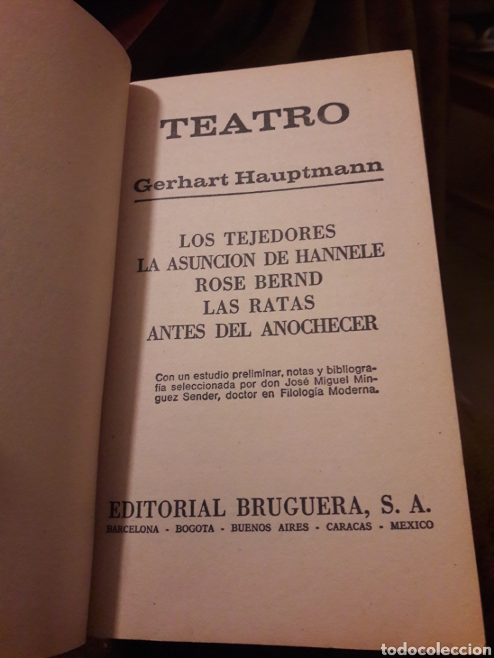 Libros: Teatro. Por Gerhart Haupumtmann - Foto 2