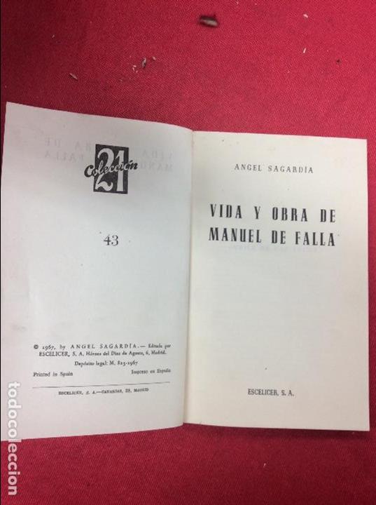 Libros: Vida y obra de Manuel de falla N&ordm;43 - Foto 1