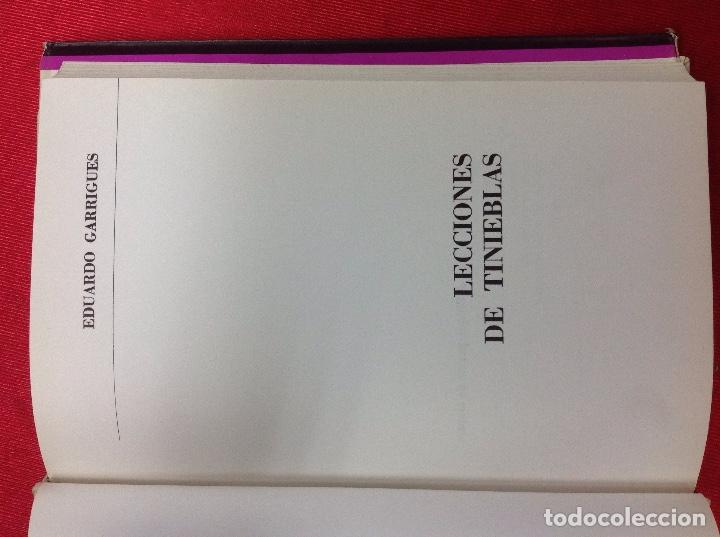 Libros: Lecciones de tinieblas eduardo garrigues escalada - Foto 2