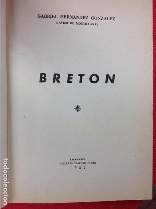 Libros: Bret&oacute;n 1952 javier de montillana - Foto 3
