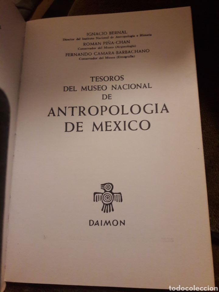 Libros: Museo Nacional de antropolog&iacute;a de M&eacute;xico. Ed Daimon 1976 - Foto 2