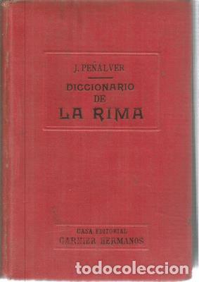 Libros: Diccionario de la rima - PE&Ntilde;ALVER, JUAN - Foto 1