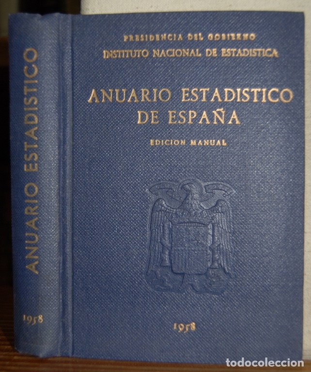 Libros: ANUARIO ESTADISTICO DE ESPA&Ntilde;A. 1958 - Foto 1