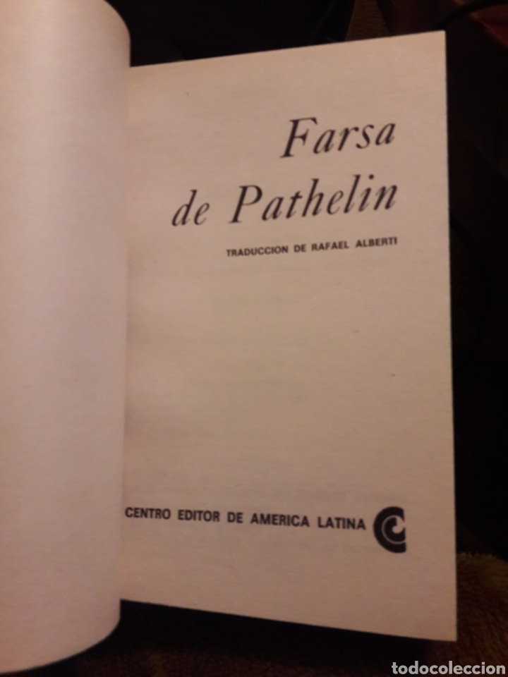 Libros: Farsa de Pathelin. Tradici&oacute;n de Rafael Alberti. A&ntilde;o 1970 - Foto 3