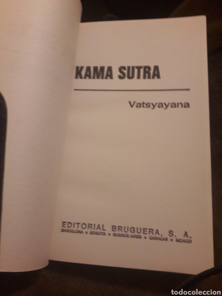 Libros: Kama Sutra. Por Vatsyayana. Ed Bruguera 1973 - Foto 3