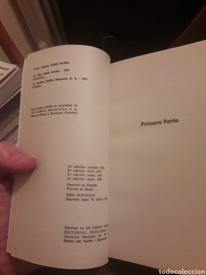 Libros: Kama Sutra. Por Vatsyayana. Ed Bruguera 1973 - Foto 4