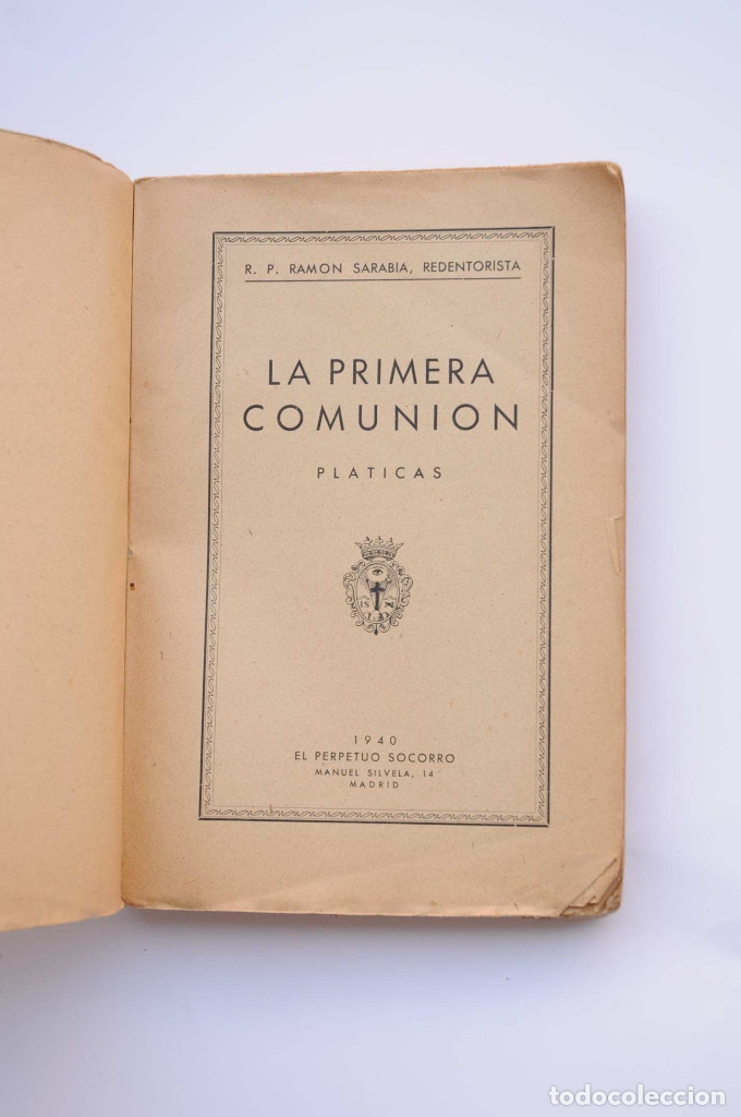 Libros: La Primera Comuni&oacute;n. Pl&aacute;ticas - SARABIA, Ram&oacute;n - Foto 2
