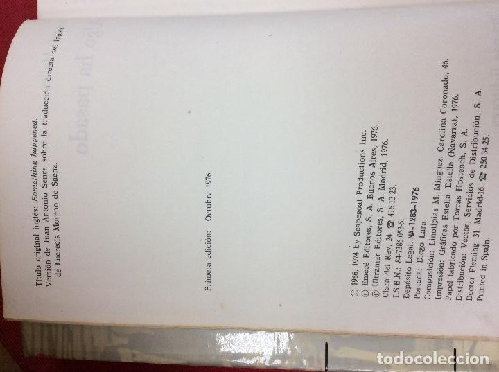 Libros: Algo ha pasado Octubre 1976 ultramar joseph heller - Foto 2