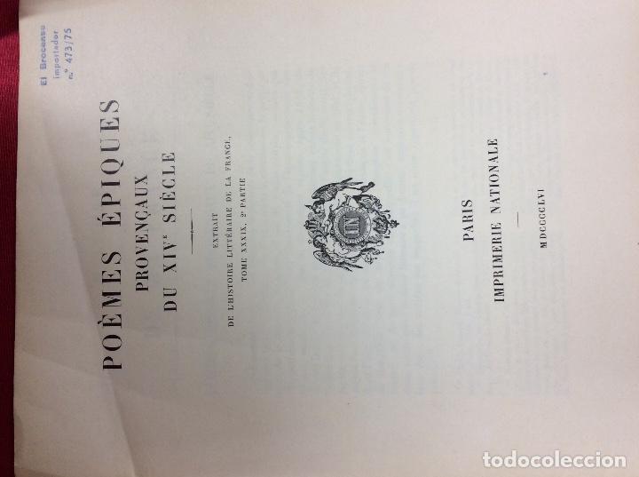 Libros: Po&egrave;mes Epiques Proven&ccedil;aux su XIV Siecle - Foto 2