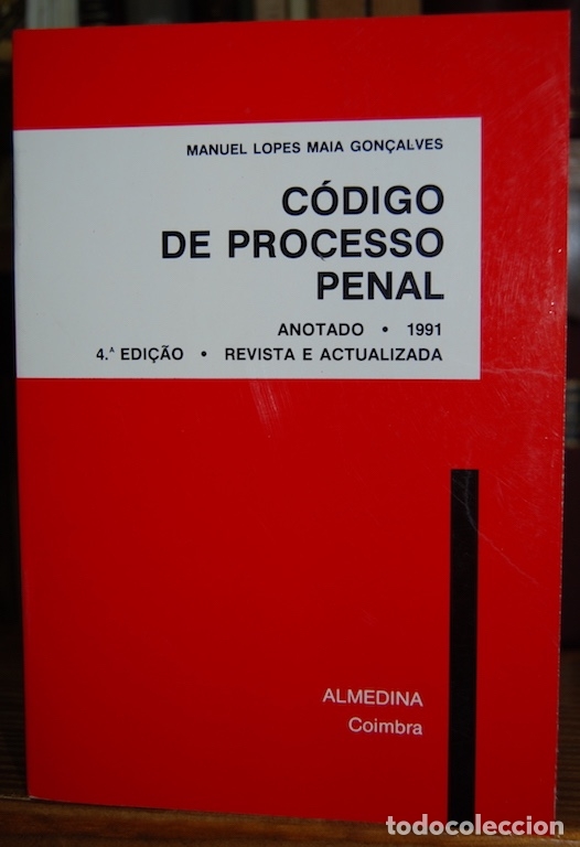 Libros: CODIGO DE PROCESSO PENAL. Anotado. Legisla&ccedil;&atilde;o complementar - MAIA GON&Ccedil;ALVES, M. - Foto 1