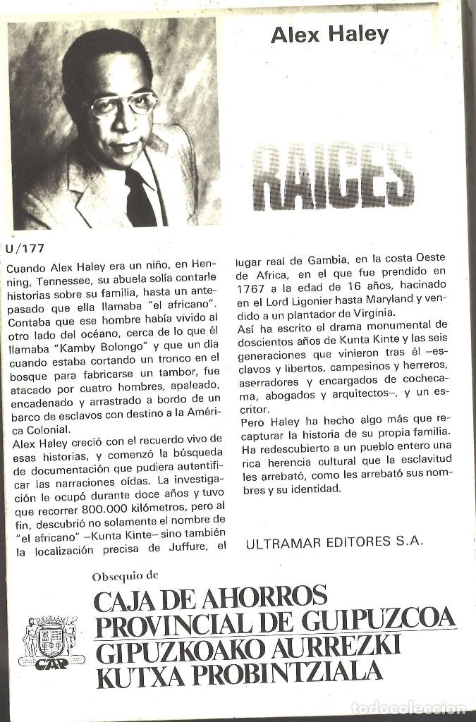 Libros: Ra&iacute;ces. Alex Haley. 1979 - Foto 2