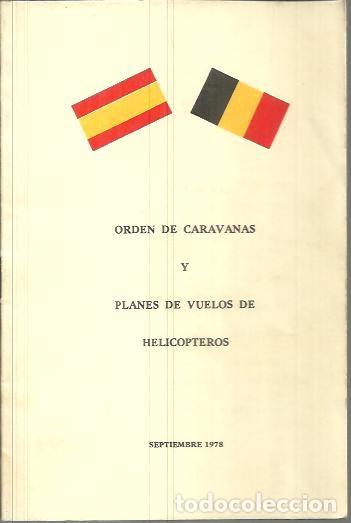Libros: PROGRAMA. ORDEN DE CARAVANAS Y PLANES DE VUELOS DE HELICOPTEROS. - ANONIMO. - Foto 1