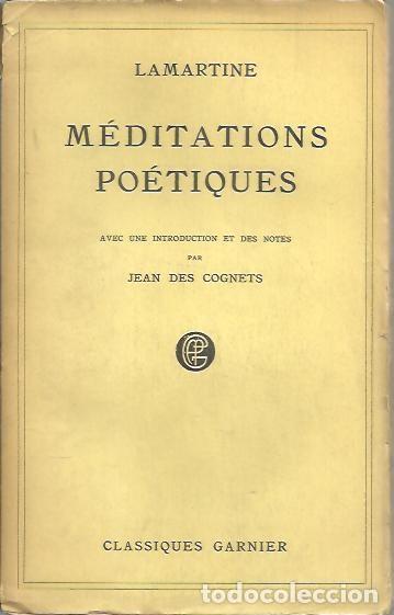 Libros: MEDITATIONS POETIQUES. - LAMARTINE. - Foto 1