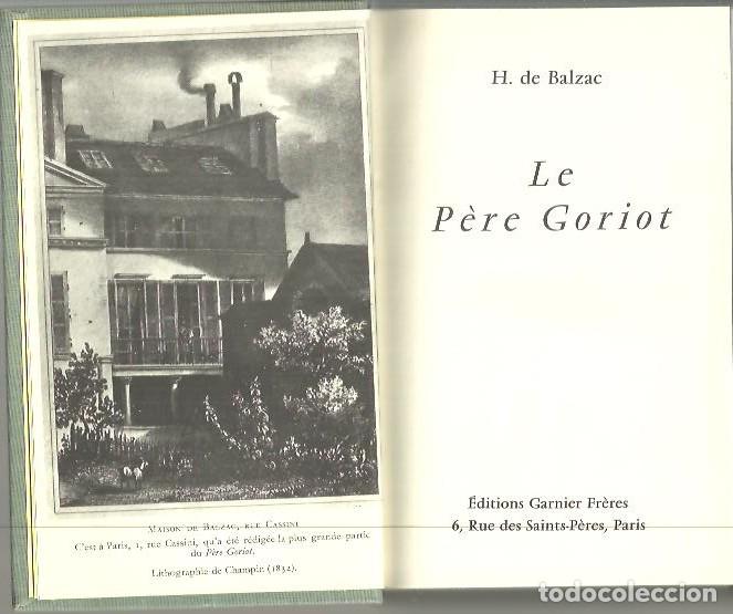 Libros: LE PERE GORIOT. - BALZAC, Honor&eacute; de. - Foto 1