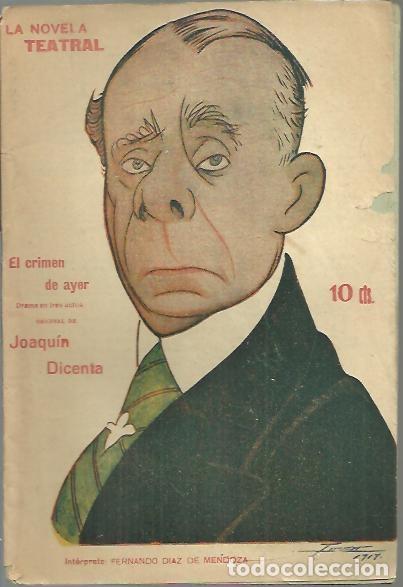 Libros: EL CRIMEN DE AYER. - DICENTA, Joaqu&iacute;n. - Foto 1