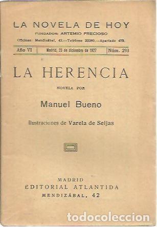Libros: LA HERENCIA. - BUENO, Manuel. - Foto 1