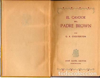 Libros: EL CANDOR DEL PADRE BROWN. - CHESTERTON, G. K. - Foto 1