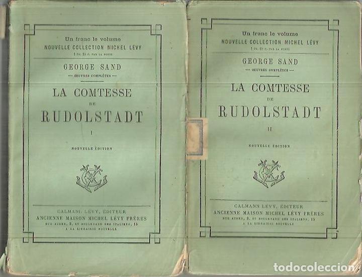 Libros: LA COMTESSE DE RUDOLSTADT. - SAND, George. - Foto 1