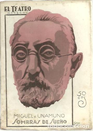Libros: SOMBRAS DE SUE&Ntilde;O. - UNAMUNO, Miguel de. - Foto 1