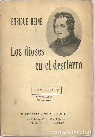 Libros: LOS DIOSES EN EL DESTIERRO. - HEINE, Enrique. - Foto 1
