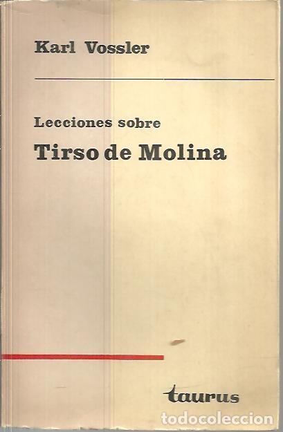 Libros: LECCIONES SOBRE TIRSO DE MOLINA. - VOSSLER, Karl. - Foto 1