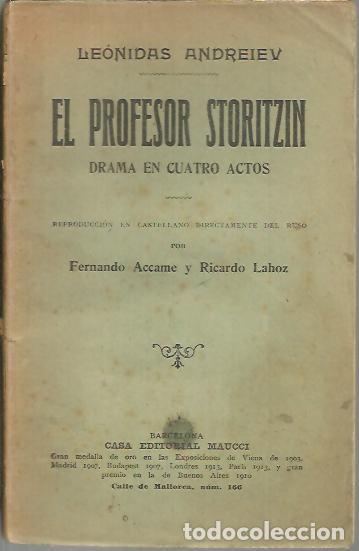 Libros: EL PROFESOR STORITZIN. - ANDREIEV, Le&oacute;nidas. - Foto 1