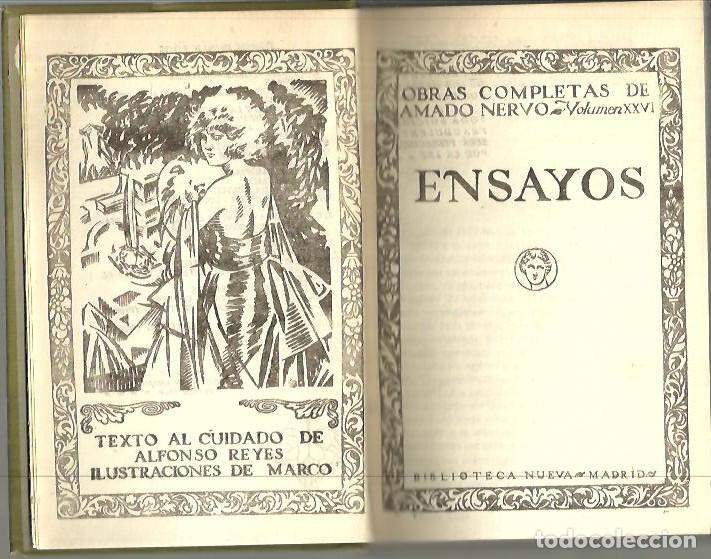 Libros: ENSAYOS. - NERVO, Amado. - Foto 1
