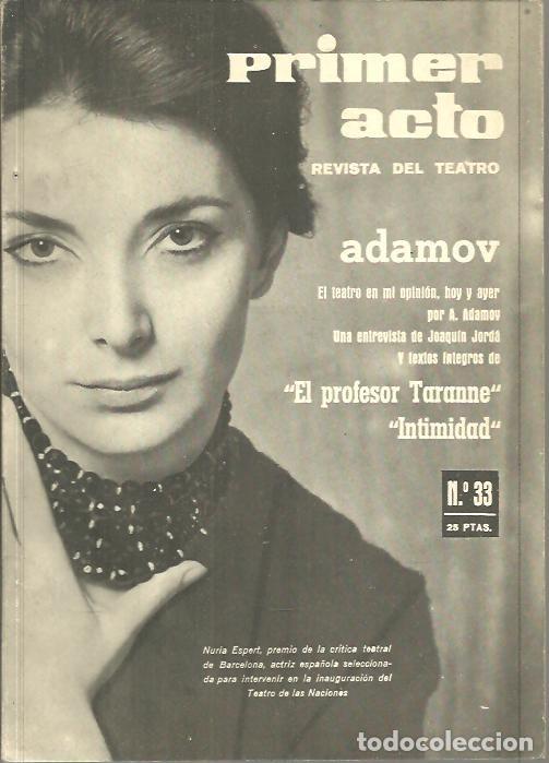 Libros: PRIMER ACTO. NUM. 33. - REVISTA. - Foto 1