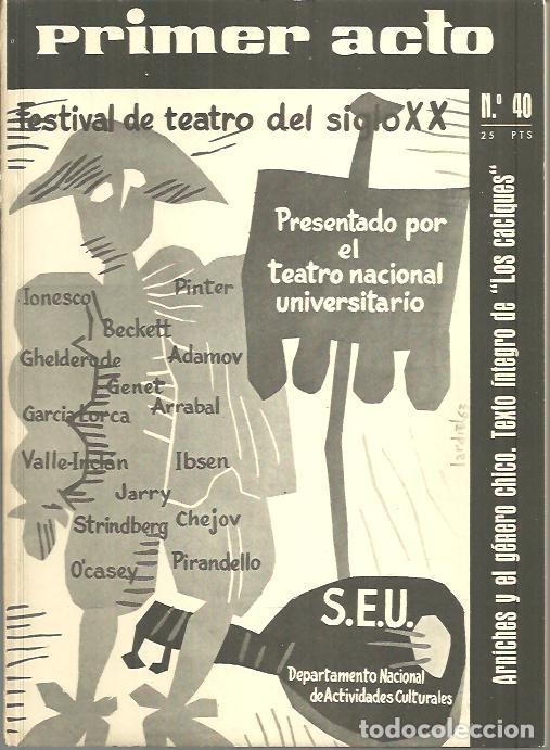 Libros: PRIMER ACTO. NUM. 40. - REVISTA. - Foto 1
