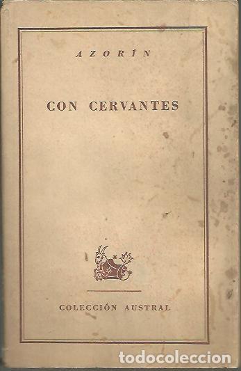 Libros: CON CERVANTES. - AZORIN. - Foto 1