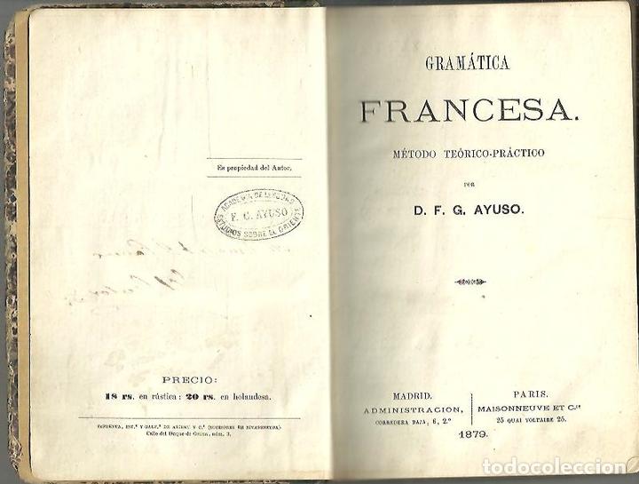 Libros: GRAMATICA FRANCESA. METODO TEORICO-PRACTICO. - AYUSO, F. G. - Foto 1