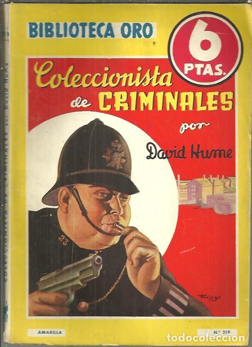 Libros: COLECCIONISTA DE CRIMINALES. - HUME, David. - Foto 1