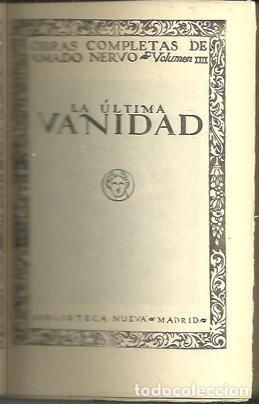 Libros: LA ULTIMA NOVEDAD. - NERVO, Amado. - Foto 1